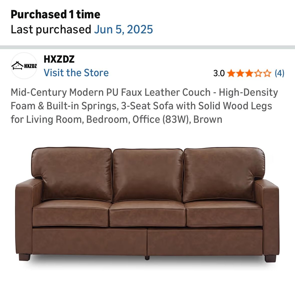 New Couch Wrong Size