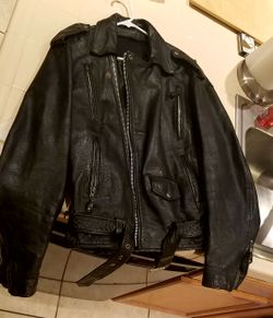 Negan style leather biker jacket