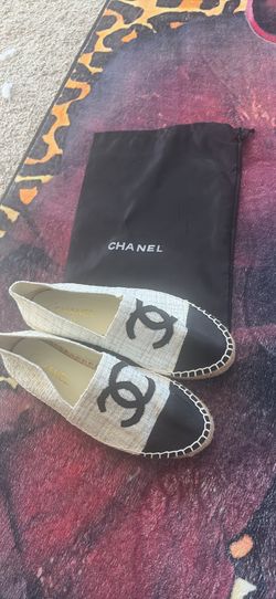 Chanel CC Logo Espadrilles with Dust Bag