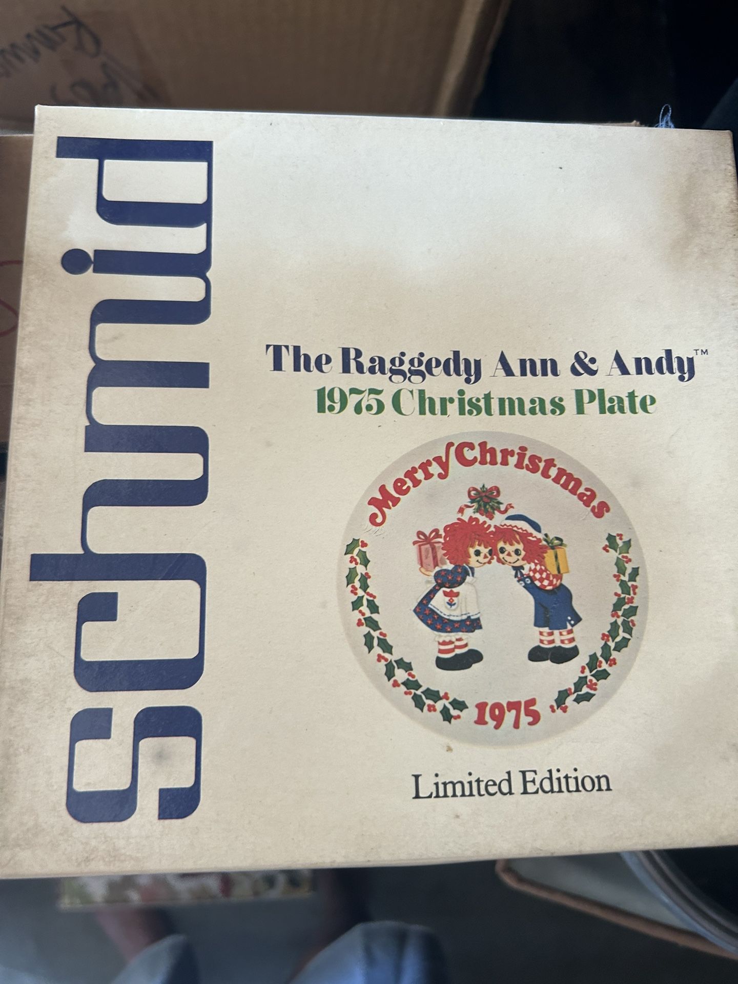 Schmid Raggedy Ann And Andy, Norman Rockwell Plate