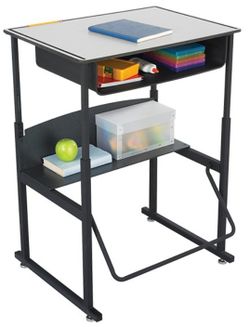 Safco AlphaBetter Desk with Book Box