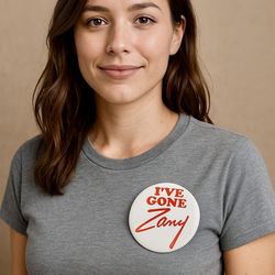 Vintage 1980s I’ve Gone Zany Pin, 2.5”