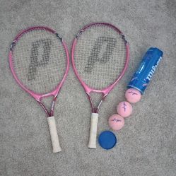Tennis Rackets and Ball set