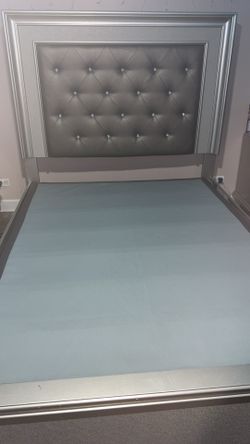 Queen Headboard and mattress
