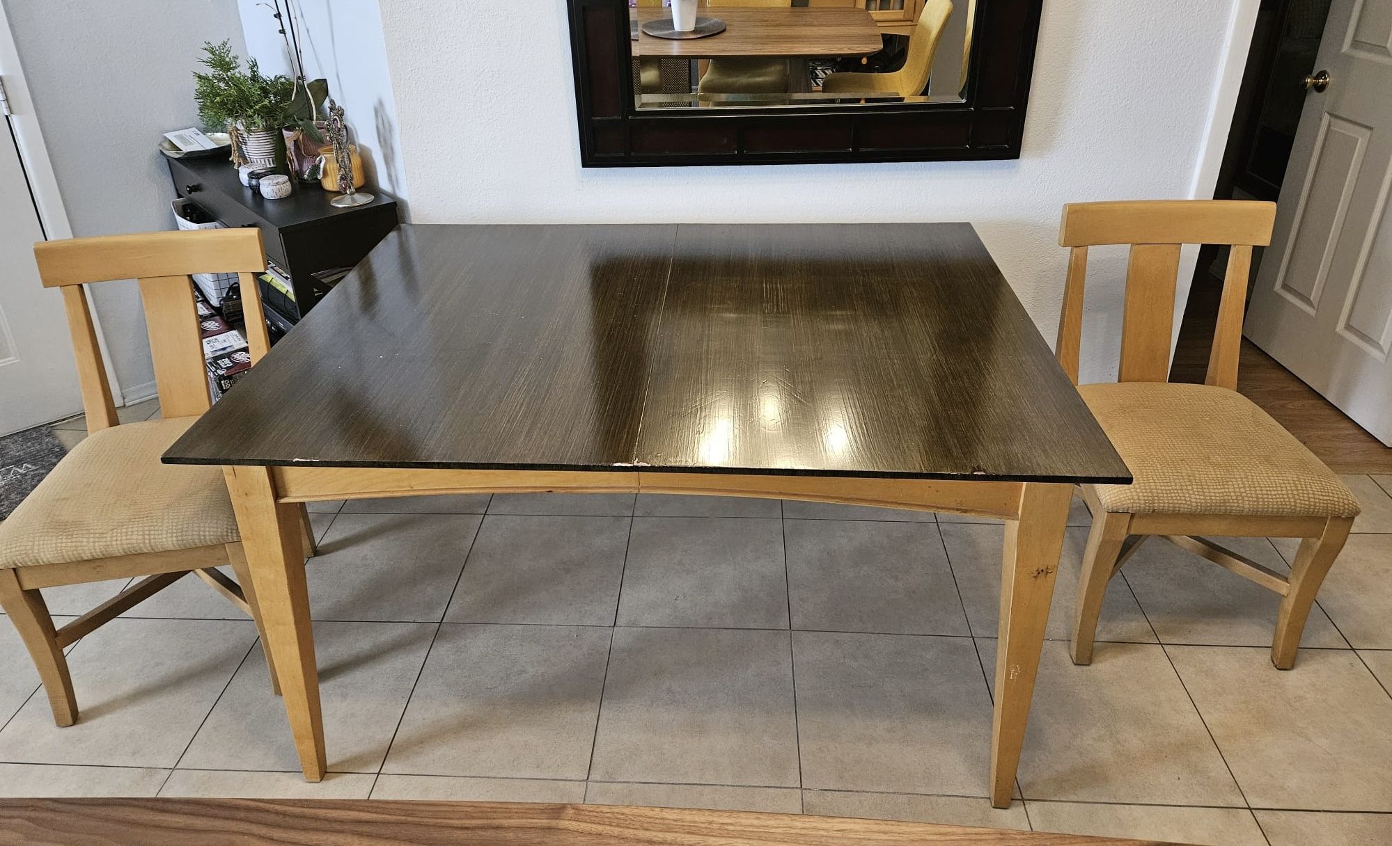 Dinner Table and Two Chairs