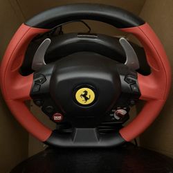 Xbox Ferrari Steering Wheel & Pedals