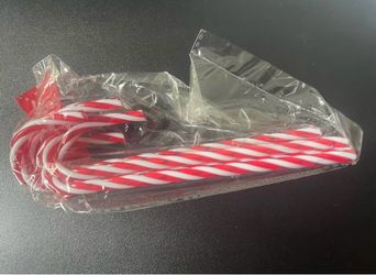 Mini Plastic Candy Canes