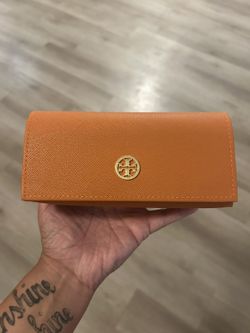 Tory Burch orange sunglasses case – brand new
