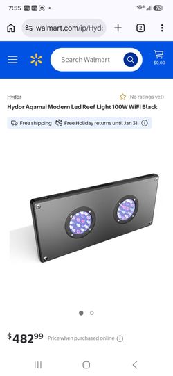 Hydor aqamai modern led reef light 100w wifi black