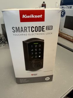 Kwikset SmartCode 270 Touchpad Traditional Venetian Bronze Keypad Electronic Deadbolt Lock SmartKey