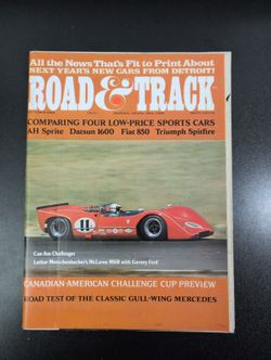 Road & Track October 1968 Automotive Magazine