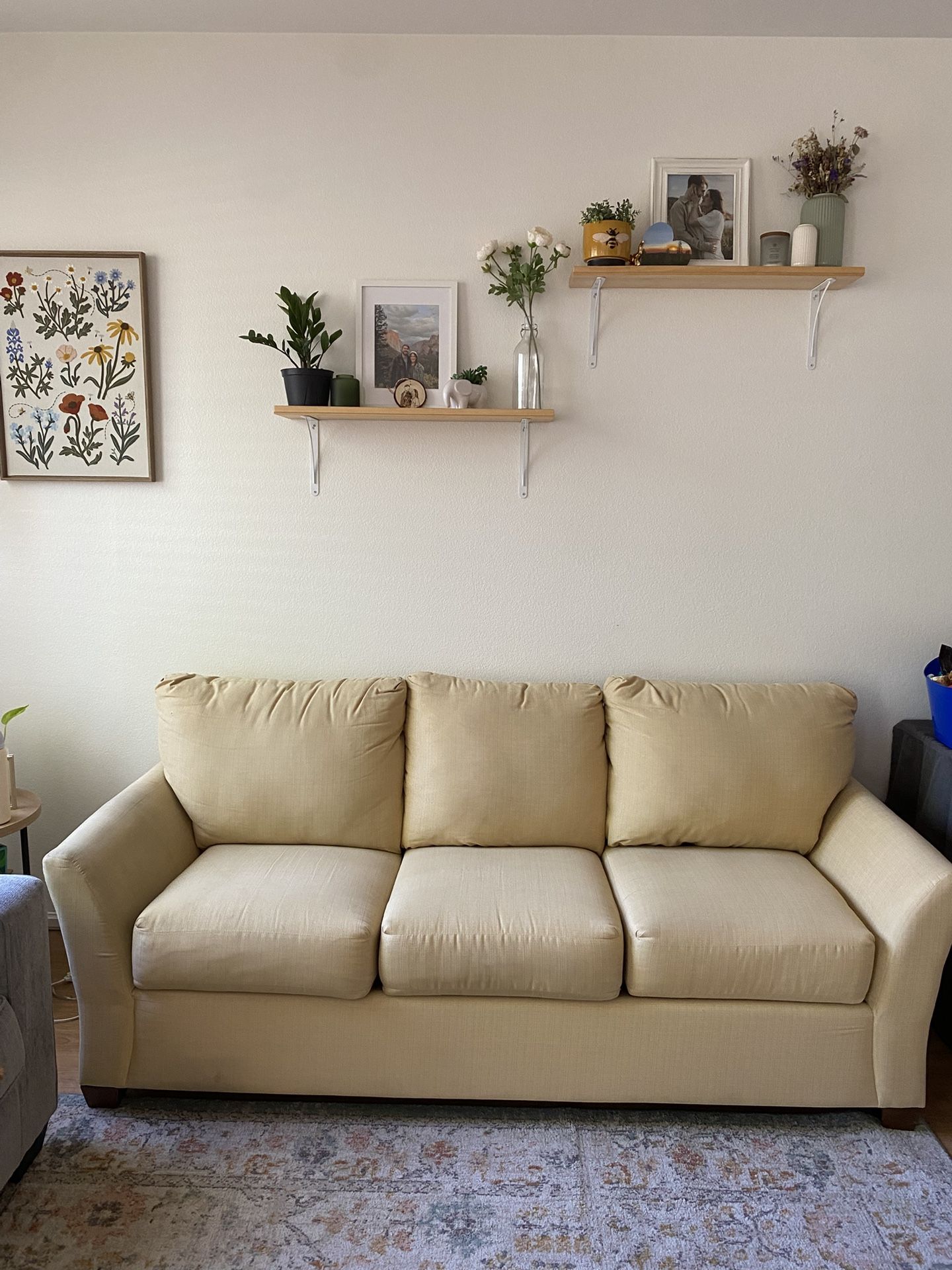 Soft Yellow Couch