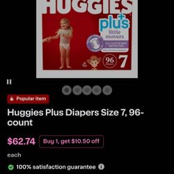 Huggies Plus Size 7