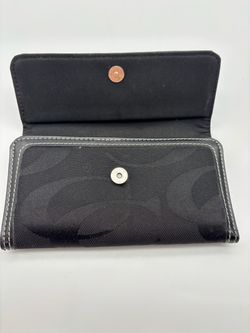 Black coach vintage wallet