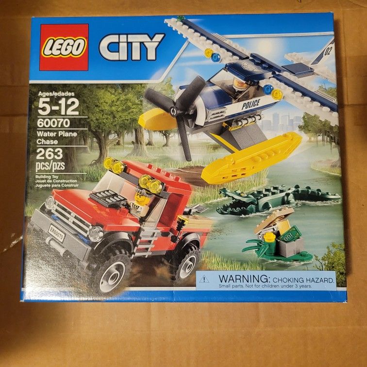 LEGO City Swamp Police Water Plane Chase Set 60070 New Factory Sealed Retired