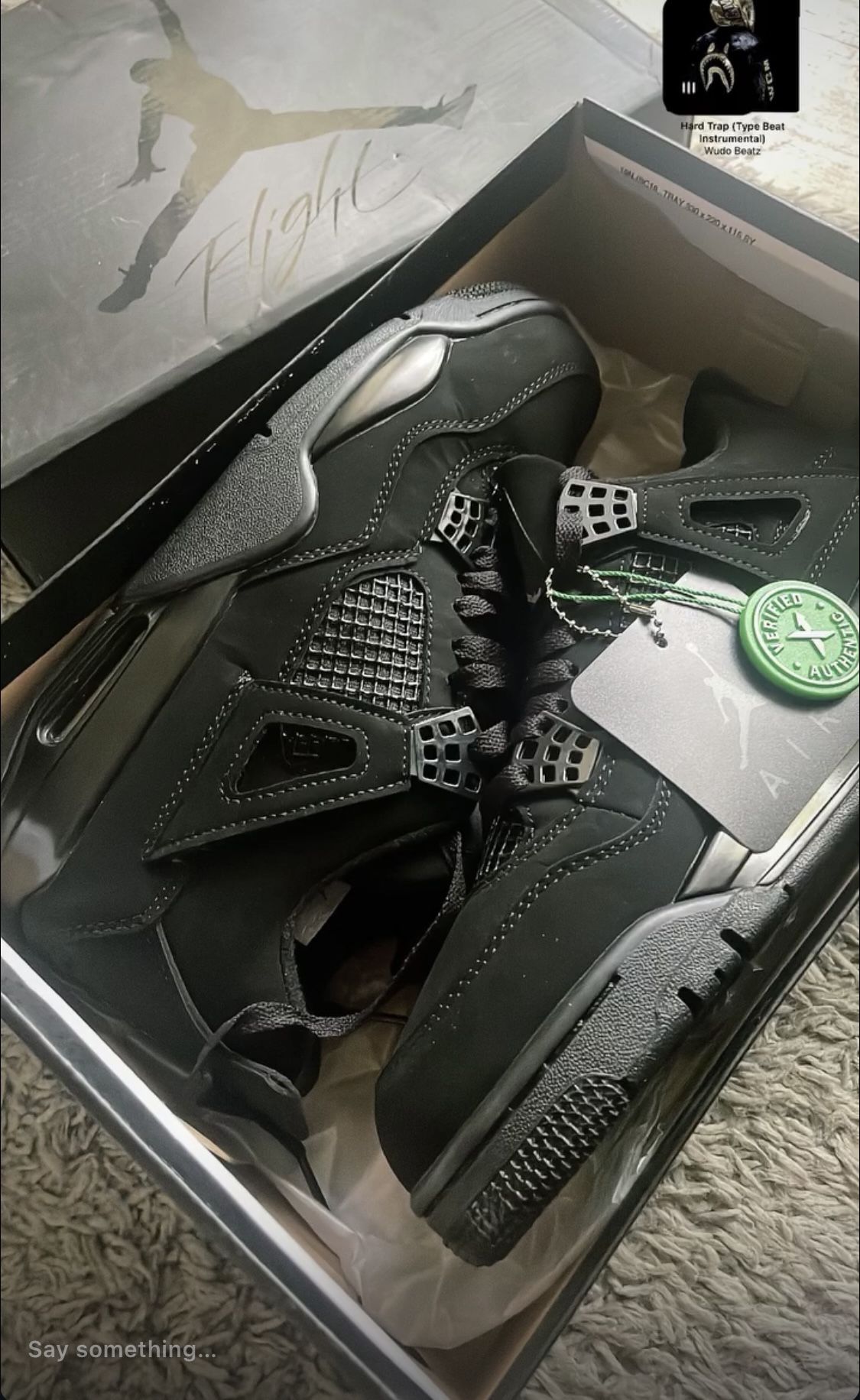 Air jordan 4 - Black Cat - Size 8.5