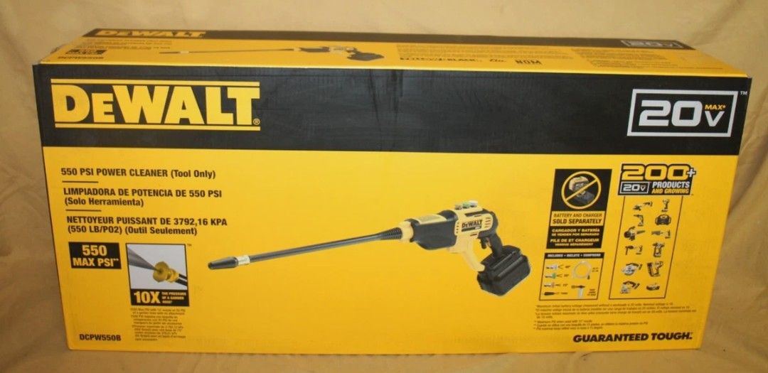 DeWalt 20v 550 Psi Power Cleaner
