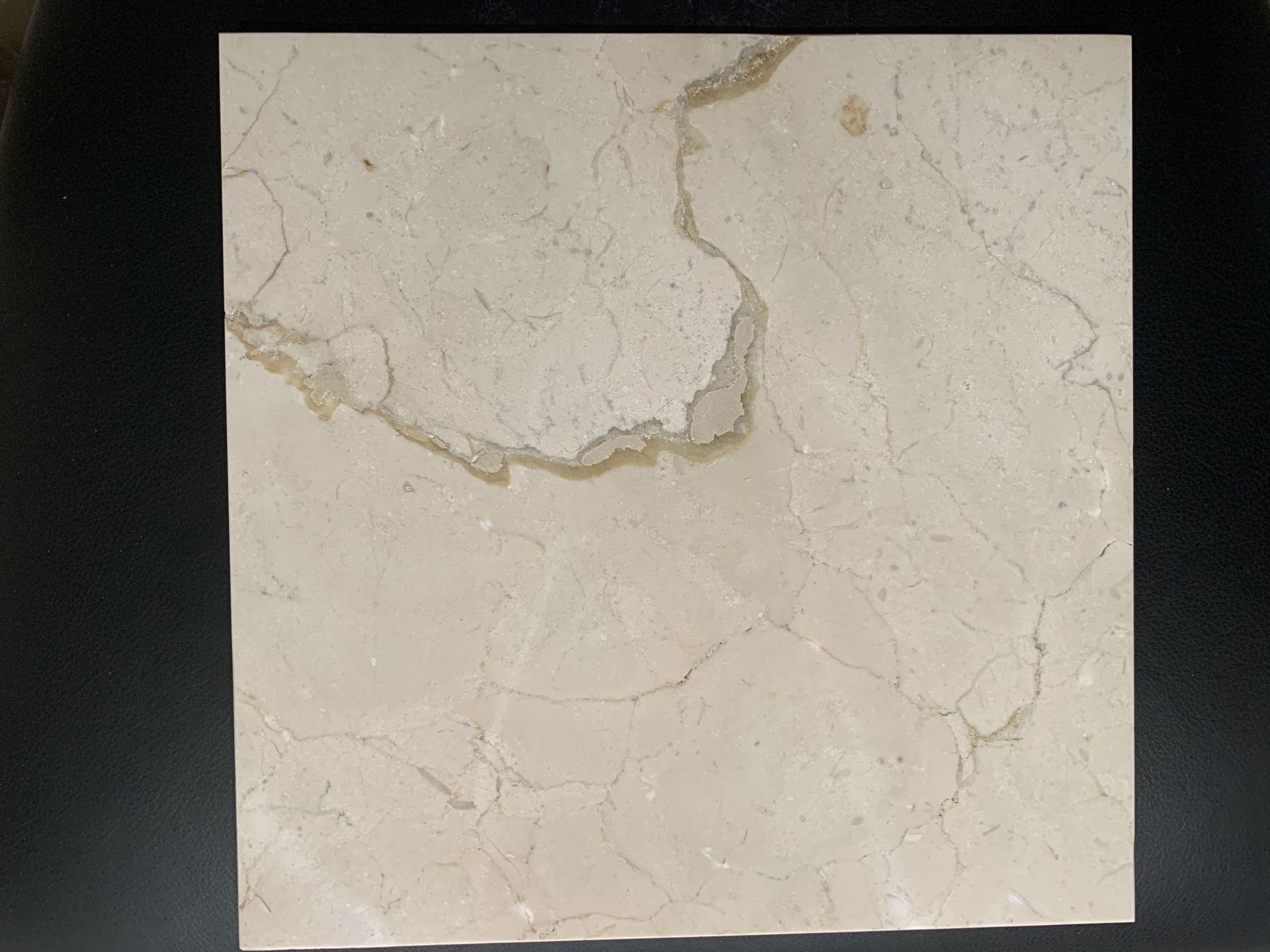 CREMA MARFIL POLISHED MARBLE TILE 12”x12”