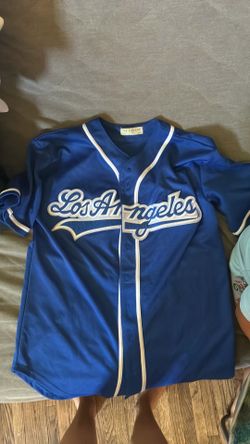 Blue Los Angeles Baseball jersey