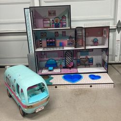 LOL Dollhouse And Motorhome