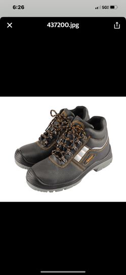 1 par 3LBS 5oz 13 x9 x5 in.  Safety Boots Steel Toe Shoes Work Boots Leather Indestructible Waterproof Shoes S3 Level Size: 6-11.5 (38-45)