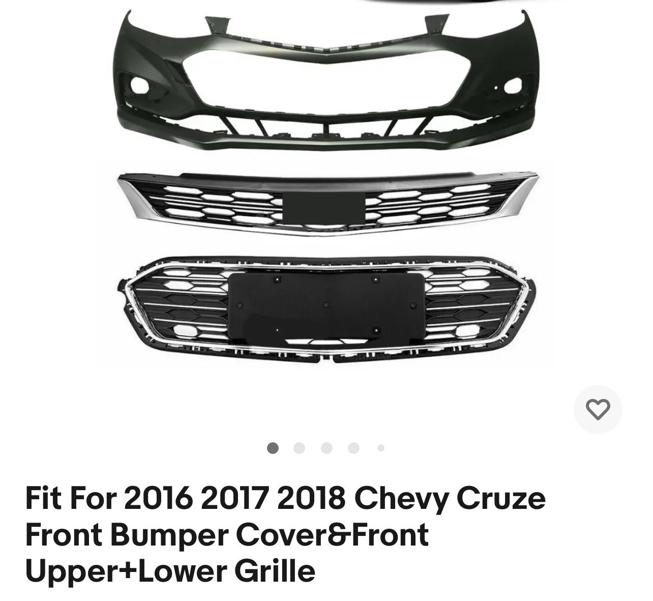 Chevy Cruze Bumper 2016-2018