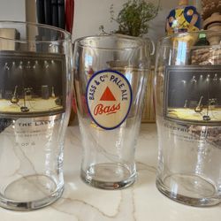 Glass Beer Cups Bass Pale Ale Music Band 
