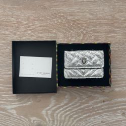 Silver Mini Kurt Geiger Micro Bag