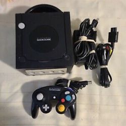 GameCube Console Bundle Black Nintendo System OEM Controller Tested