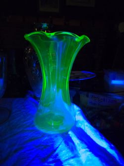 Uranium Glass Vase