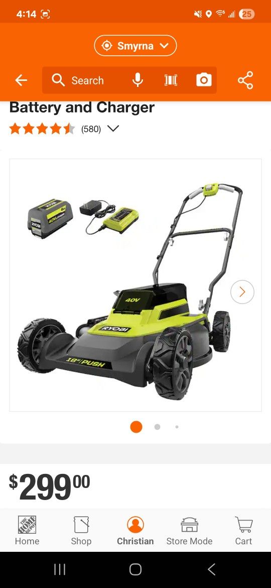 RYOBI
40V 18 in. 2-in-1 Cordless Battery Walk Behind Push Lawn Mower with 6.0 Ah Battery and Charger