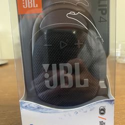 JBL (CLIP 4). Bluetooth V5.1, 10Hour Batt/Life, Speaker.  BrandNew/Unopened 