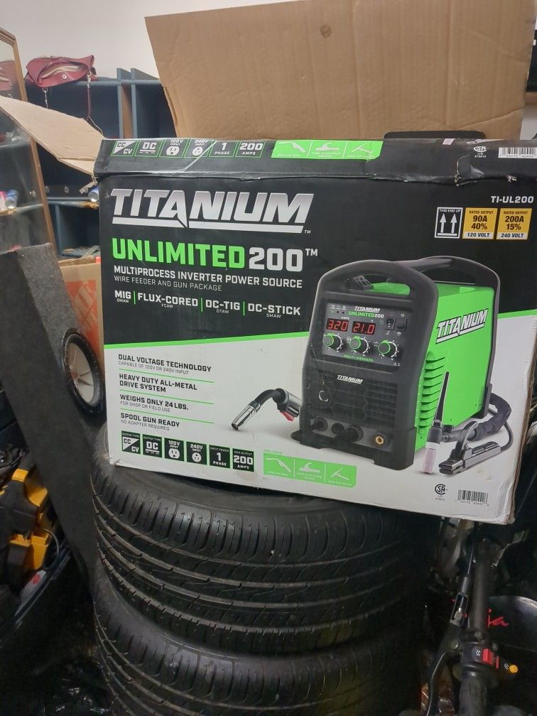 New Still In Box Titanium Unlimited 200 Multiprocess Inverted Power