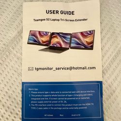 Teamgee S2 Laptop Two 14” Screen Extendrs
