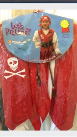 Pirate costume size 6-10