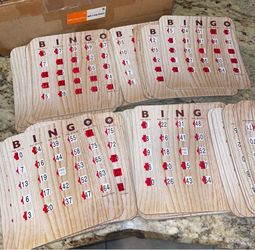 BINGO Game 50 Card Slide/Shutter Style Cards Set