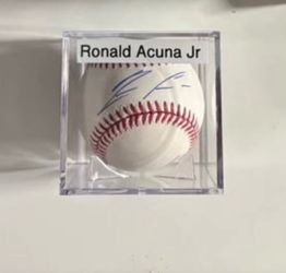 Ronald Acuna Jr. signed baseball