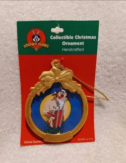 Vintage Looney tunes handcrafted collectible Christmas ornament # 3