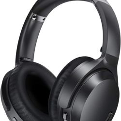 Active Noise Cancelling Headphones, JZ02 Bluetooth Headphones, Wireless Over Ear Headphones with CVC 8.0 Microphone Deep Bass Headset, 40 Hou