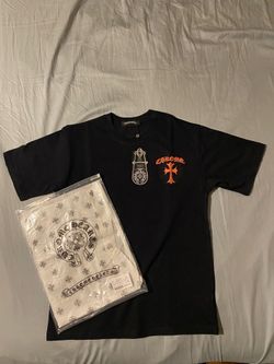 Chrome heart black tee Size M
