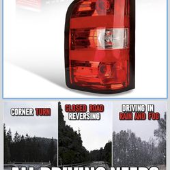 07 To 2013 Chevy Silverado Tail Light Left