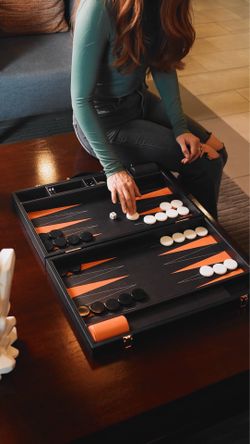 Leather Backgammon Set