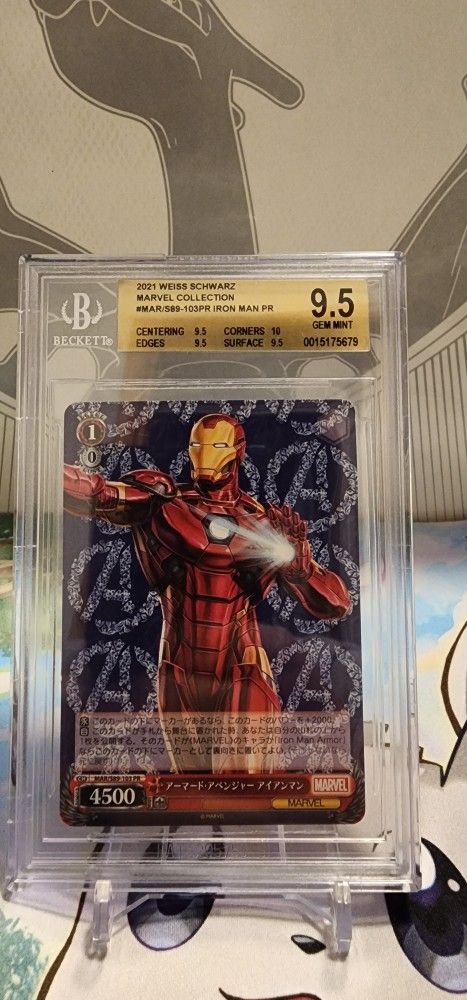 Gem Mint 9.5 Weiss Schwarz Marvel Iornman Promo