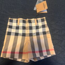Burberry ( Toddler 12m) Vintage Check Shorts (Brand New Never Worn) PRICE IS FIRM & Discounted Already 