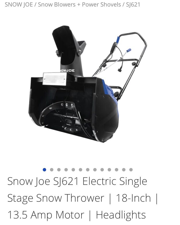 Snow Joe SJ621 Electric Single Stage Snow Thrower