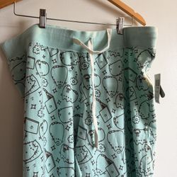 Comfortable Pusheen Ladies Teal Joggers Pants