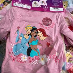 New 2-pack Disney Princess Sweaters- Size 3-4-5-6