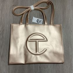 Telfar Medium Copper Shopping Bag 100% Authentic