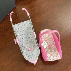 Baby Doll Stroller And Carrier