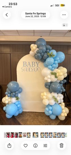 Balloon garland arch